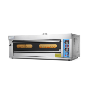 1 Deck 3 Trays Digital Display Instrument Large Glass Door Gas Oven
