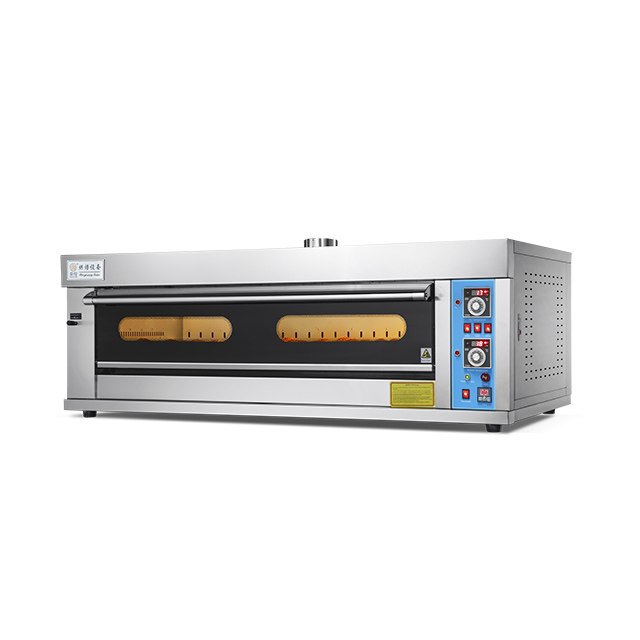 1 Deck 3 Trays Digital Display Instrument Large Glass Door Gas Oven